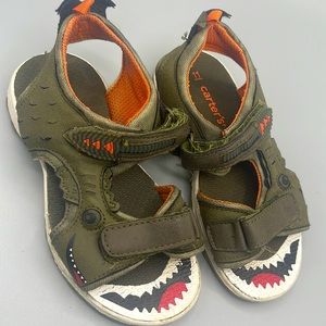 Carter’s kids animal theme sandals little boys 11